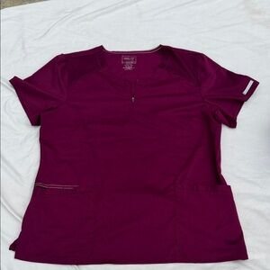 Cherokee Women's Dark Red Short Sleeve Top